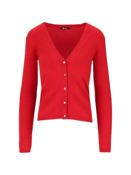 Cardigan La Rose cu decolteu în V roșu