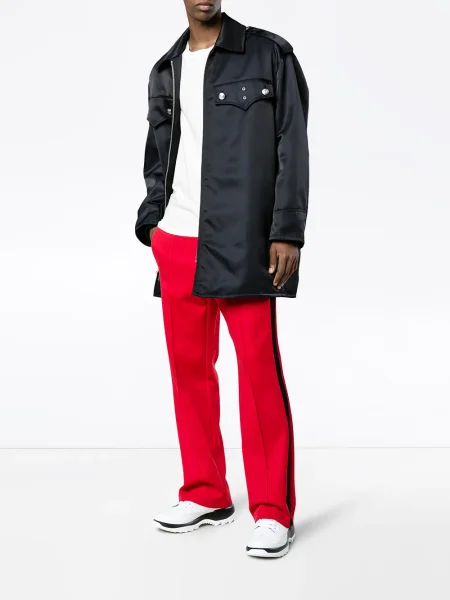 Geacă Calvin Klein din țesătură twill albastru