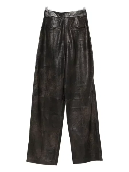 Pantaloni Alex Perry plisate maro