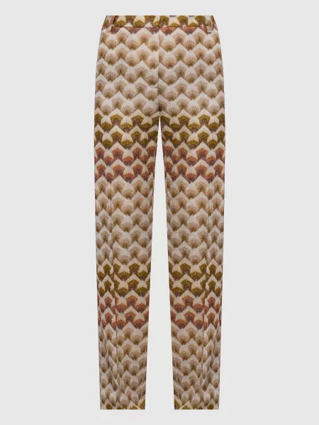 Брюки Missoni с принтом бежевые