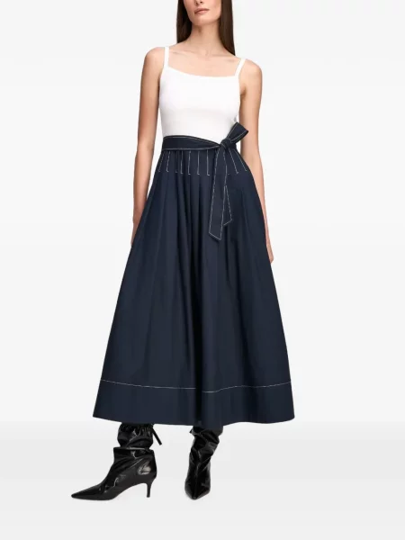 Rochie midi Cinq A Sept evazată albastru