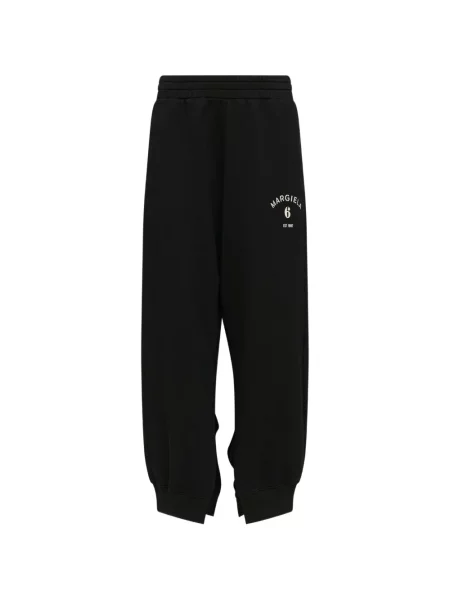 Pantaloni Mm6 Maison Margiela cu imagine alergare negru
