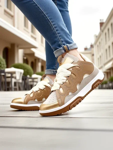 Sneakerși Resti alb