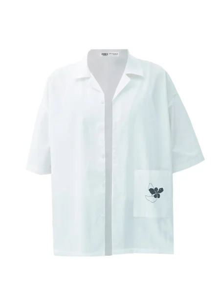 VAMOS CLO Cămașă Plumbago murdar alb