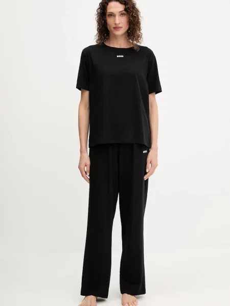 Пижама BOSS дамска черно