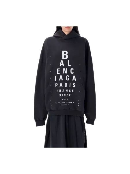 Lniana bluza Balenciaga czarna