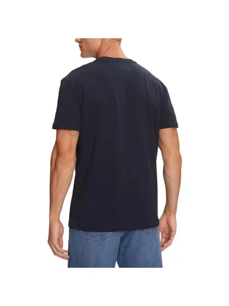 Tommy Jeans Tricou Linear Logo Bleumarin albastru