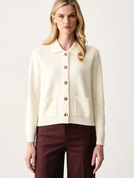 United Colors of Benetton cardigan pentru femei cu lână bej