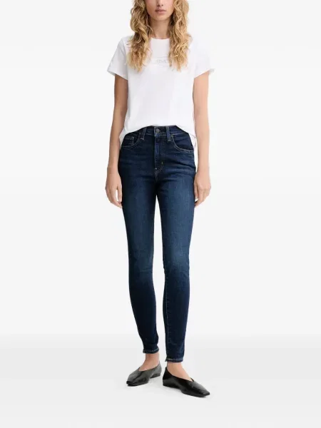 Blugi drepți Levi's® cu dungi negru