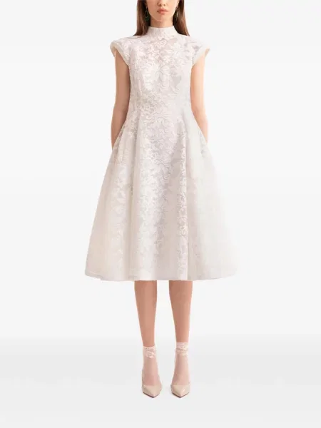 Rochie Gemy Maalouf din dantelă alb