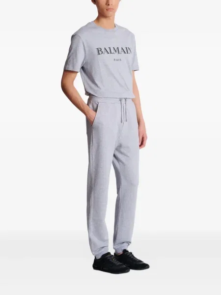 Pantaloni Balmain cu imagine gri