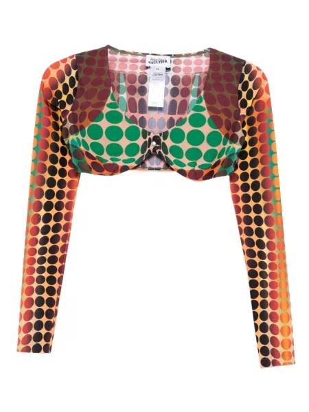 Топ Jean Paul Gaultier на точки оранжево