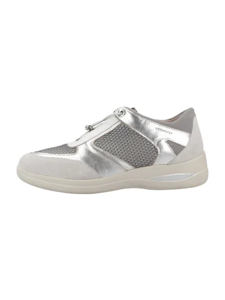 Pantofi Stonefly din velur argintiu