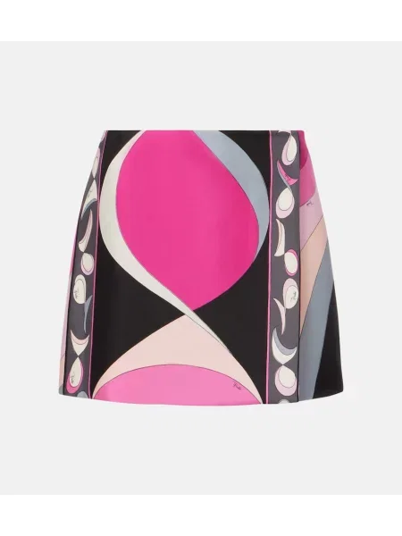 Fustă Pucci de mătase roz