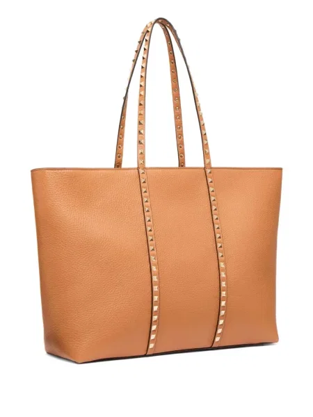 Geantă shopper Valentino Garavani maro