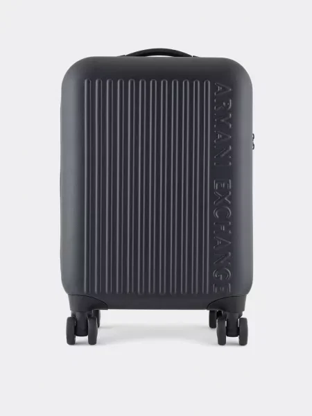 Armani Exchange Валіза Акрилонітрил бутадієн стирен чорний