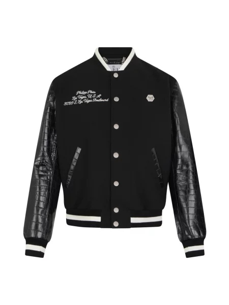 Kurtka bomber Philipp Plein czarny