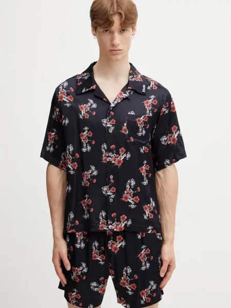 RHUDE Turbo Floral cămașă cu vâscoză bărbătească