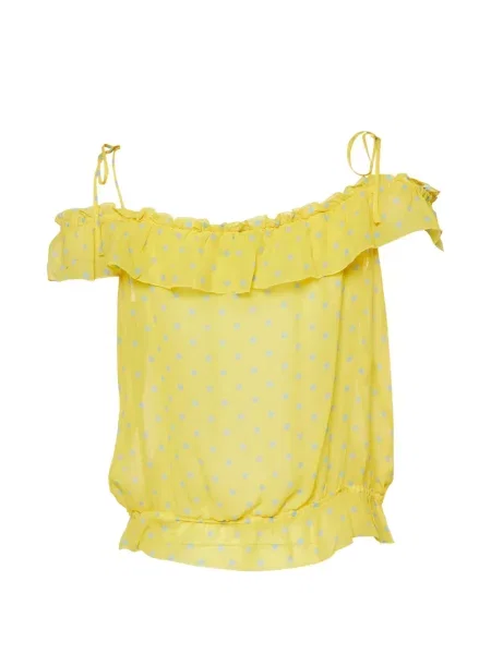Top Moschino Cheap & Chic cu buline galben