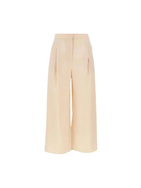 Spodnie Max Mara Studio beżowe