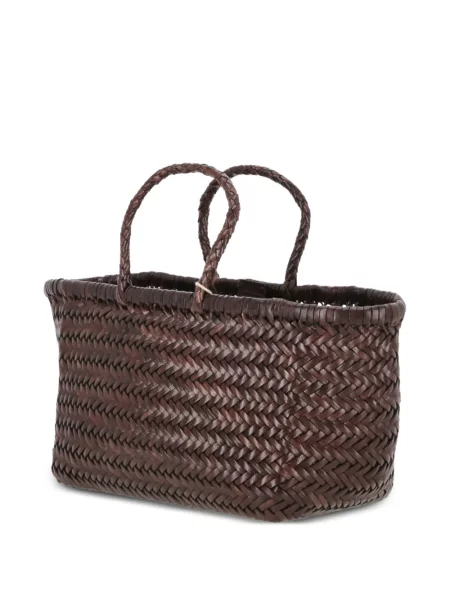 Geantă shopper Dragon Diffusion din piele maro