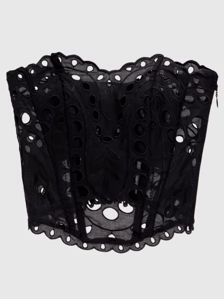 Топ Kai з вишивкою Charo Ruiz чорний