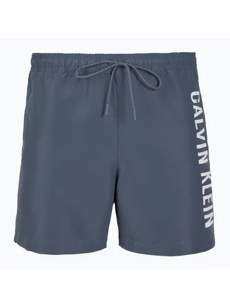 Plavecké šortky Calvin Klein Intense Power Medium Drawstring grisaille modré