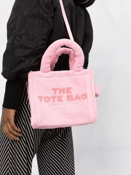 Froté shopper kabelka Marc Jacobs růžová