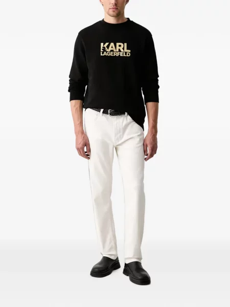 Pulover Karl Lagerfeld cu imagine negru