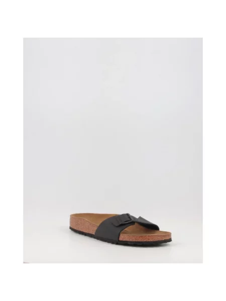Klapki Birkenstock zamszowe wsuwane czarne