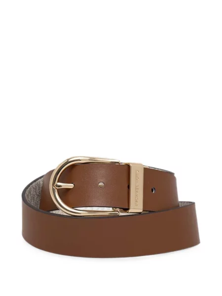 Reversibil bikini Michael Michael Kors cu broderie din piele de căprioară portocaliu