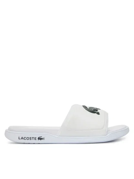 Чехли Lacoste SERVE SLIDE DUAL бяло
