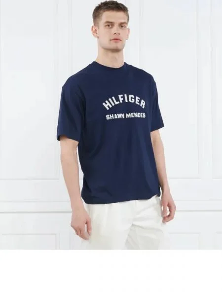 Tommy Hilfiger Póló THXSM ARCHIVE TEE kék