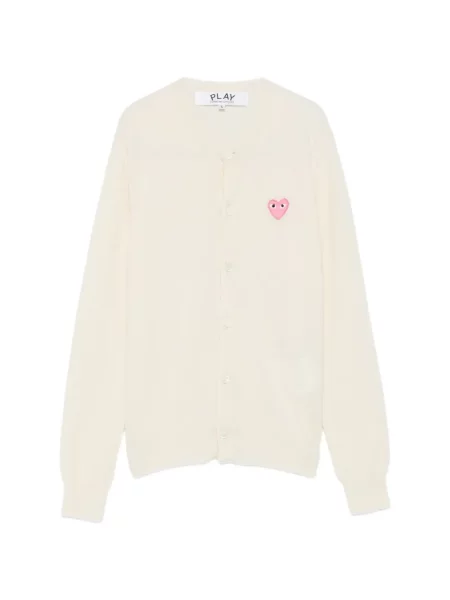 Cardigan Comme Des Garcons Play cu motiv cu inimi