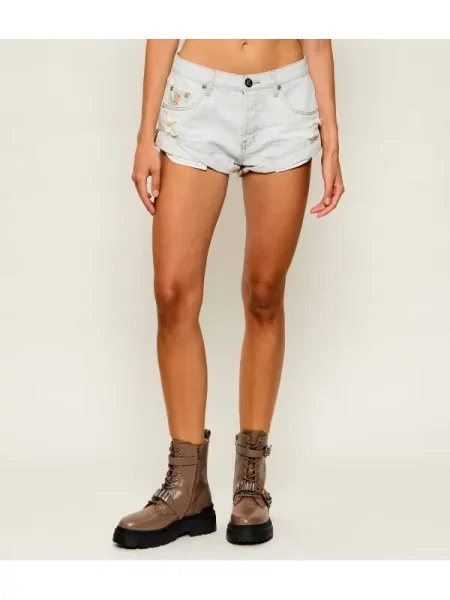 One Teaspoon De blugi pantaloni scurți BANDITS | low waist albastru