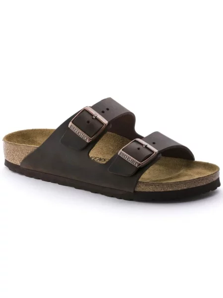 Klapki Birkenstock brązowe