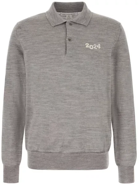 Polo Comme Des Garçons Shirt de lână gri
