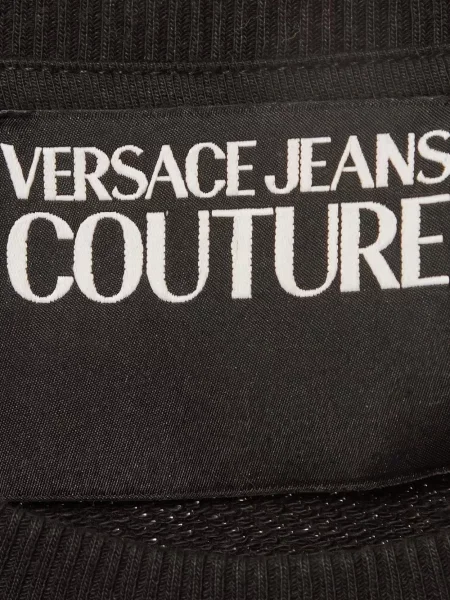 Hanorac Versace Jeans Couture cu imagine negru