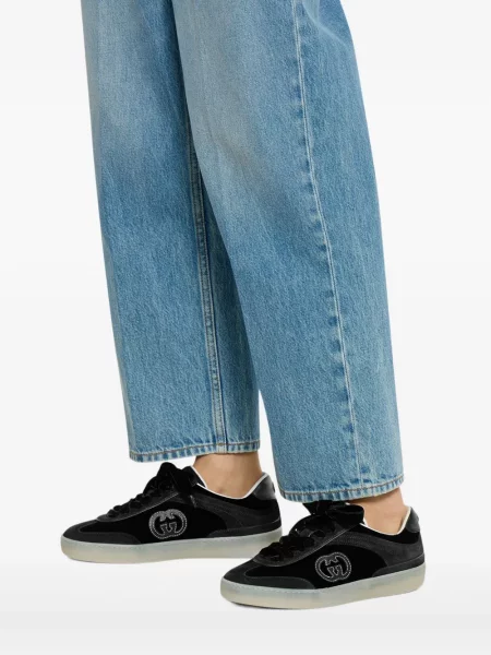 Sportbačiai Gucci velvetinės juoda