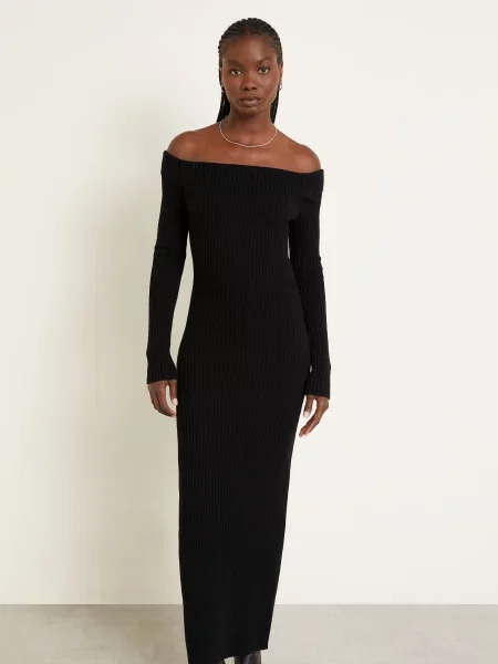 Max Mara Sukienka Z Dzianiny Arnes schwarz czarna
