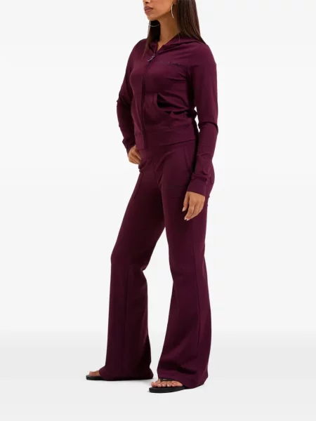 Hanorac cu glugă Juicy Couture cu imagine roșu