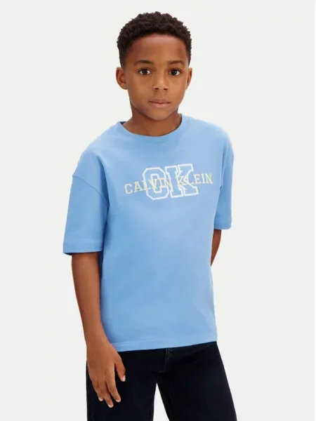 Calvin Klein Jeans Tricou celest albastru