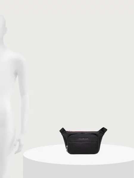 Tommy Hilfiger чанта за рамо мъжка от имитация на кожа черно