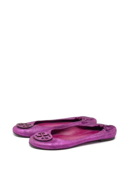 Balerini Tory Burch cu autograf roz
