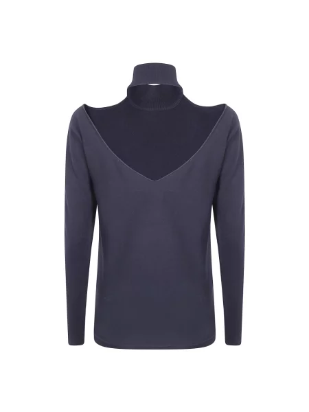 Sweter z golfem Semicouture czarny