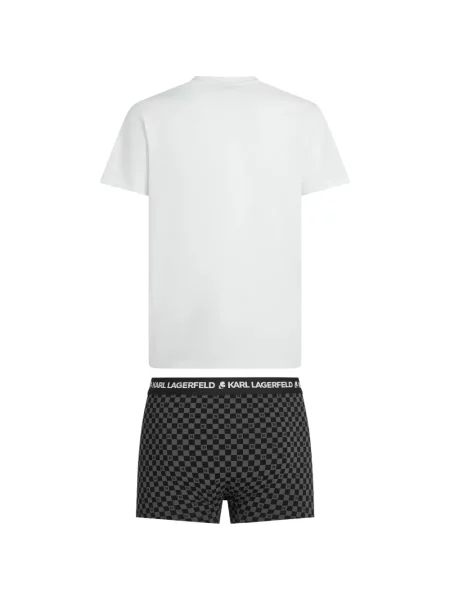 Tricou Karl Lagerfeld cu autograf alb