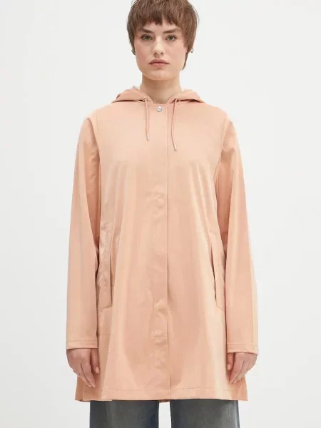Rains kurtka A-Line W Jacket W3 przejściowa pomarańczowy