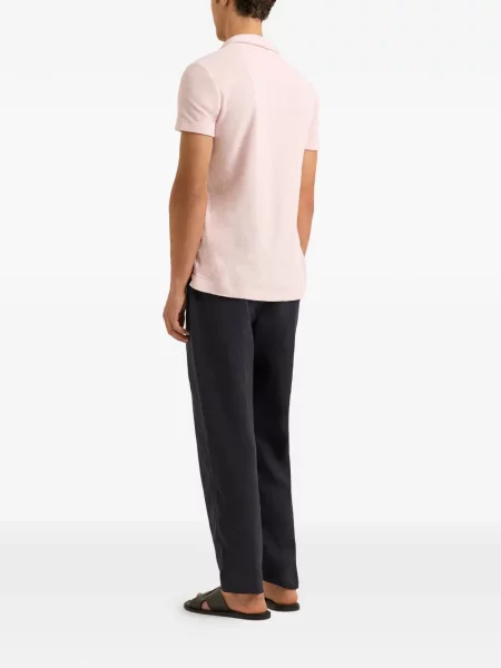 Tricou Orlebar Brown din material terry roz