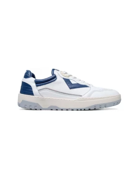 Sneakersy 4b12 skórzane beżowe