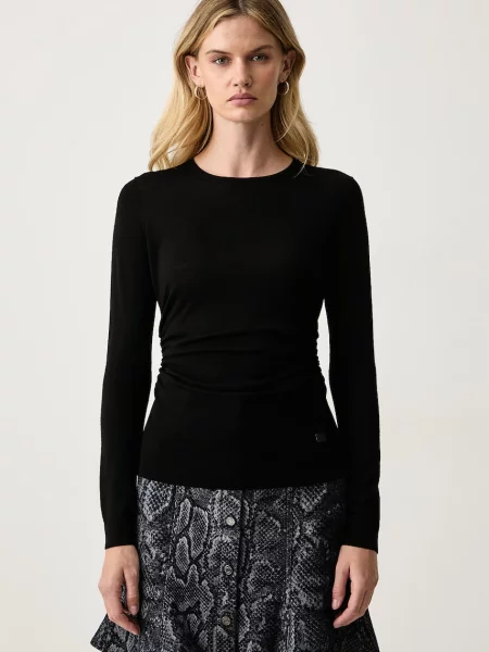 Trussardi pulover pentru femei din lână negru